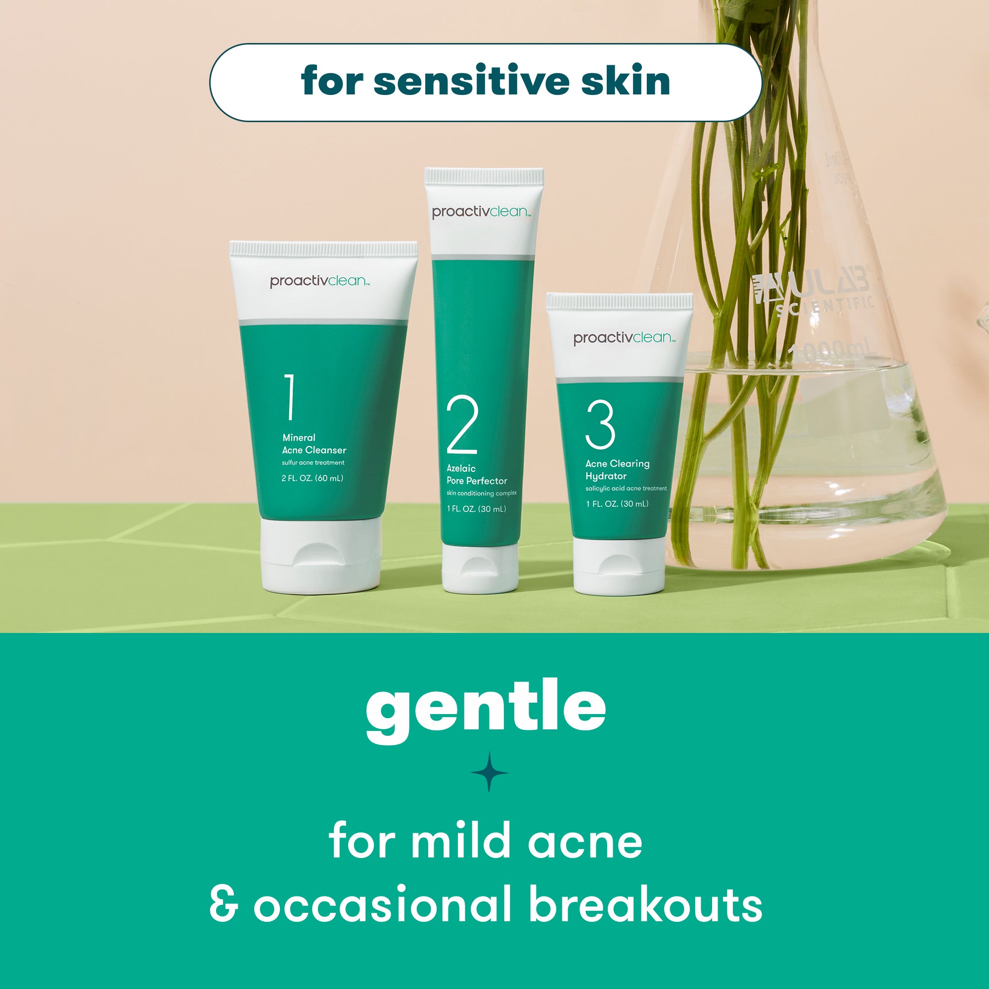 Proactiv Clean 3-Step Acne Routine | Dermatologist-developed